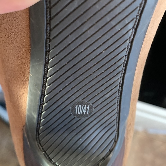 𝅺DKNYC Samira Suede Round Toe Ankle Booties Tan Sz 10 - Picture 9 of 14